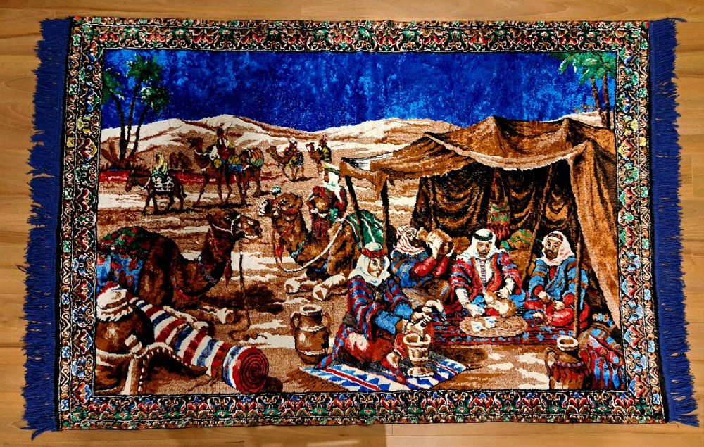 Carpeta persana Un cort beduin