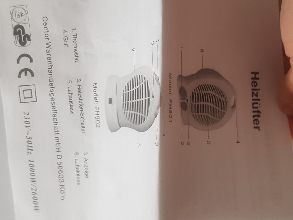 Aeroterma rotativă Heizlufter