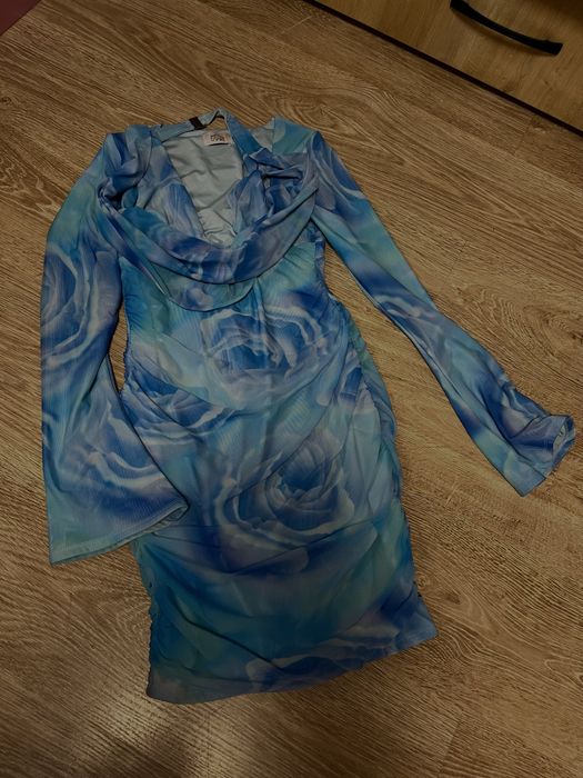 Oh polly blue mini dress