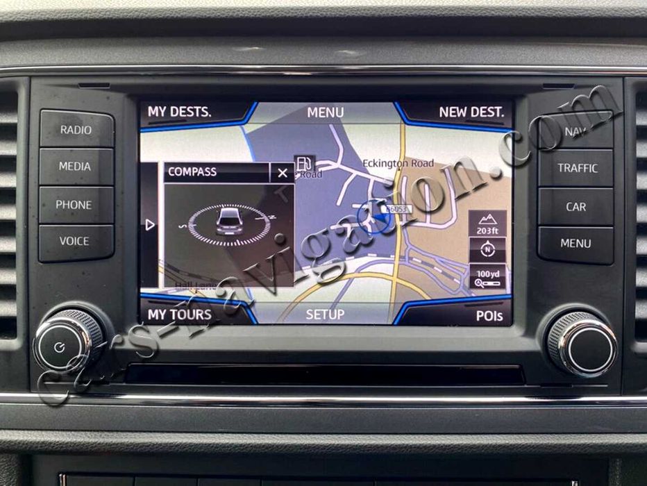 ОРИГИНАЛНИ карти навигация Seat Сеат Толедо Леон Ибиза Алхамбра Арона