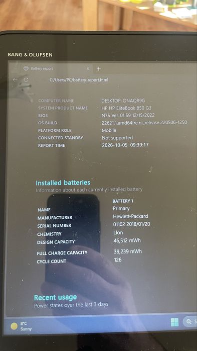 Laptop HP Elite Book 850 G3, 15,4 inch, TOUCHSCREEN,intel i5 6300U