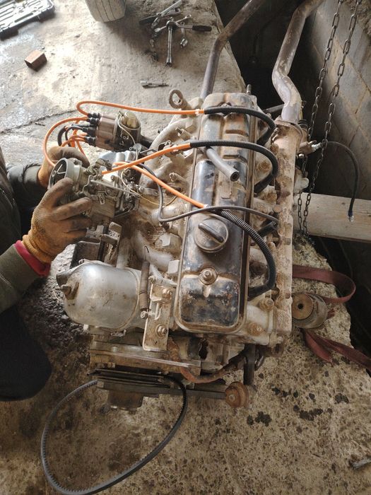 матор газ 53 двигатель каробка сборе