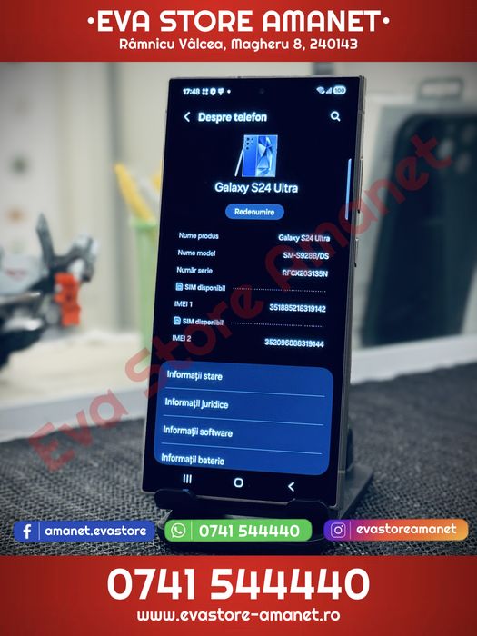 SAMSUNG Galaxy S24 Ultra 5G Titanium Violet 256GB 12GB RAM Dual SIM