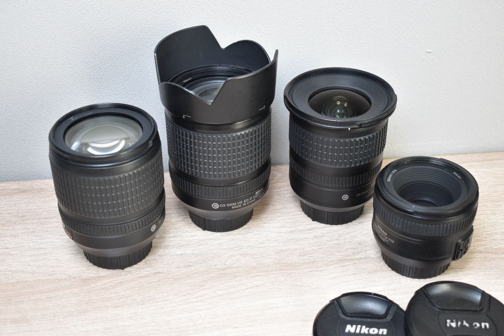 Nikon 50, 18-140, 10-24, 18-105мм