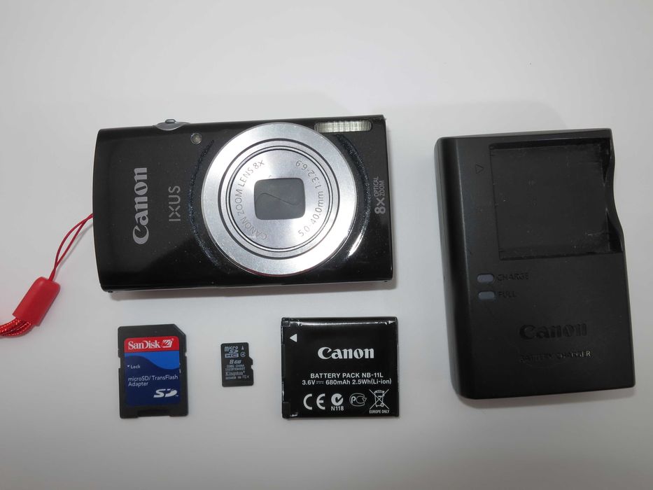 Canon IXUS 145 ултра компактен цифров фотоапарат, дигитална камера 16 MP и 8х оптичен зум, отлично състояне, работи перфектно