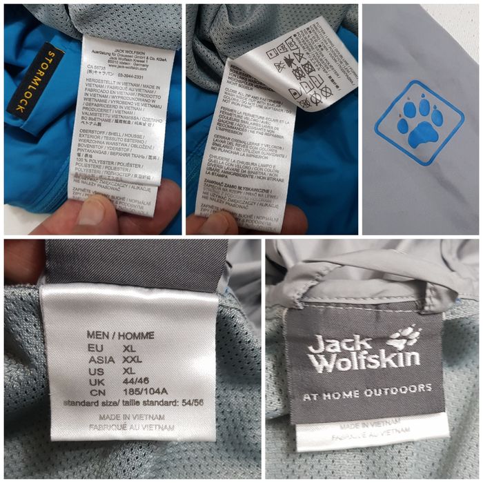 Jacheta hoodie, hanorac JACK WOLFSKIN Stormlock, alergare, trekking XL