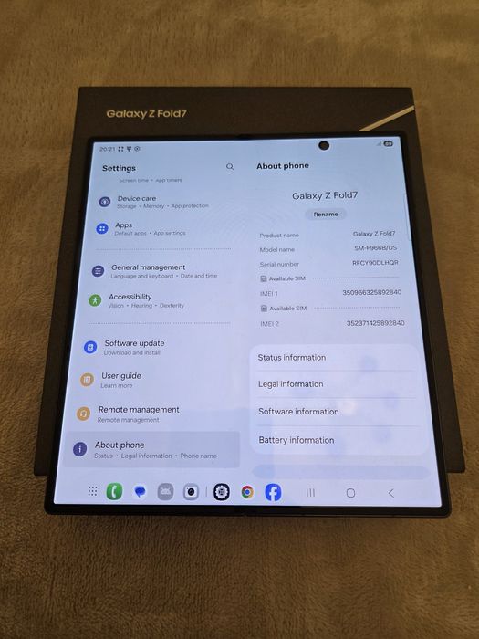 Samsung Fold 7 256gb