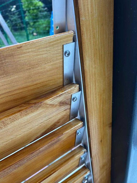 Pergoline - Riflaje Mobile - Glisiere din Aluminiu ptr Lamele- 100 cm