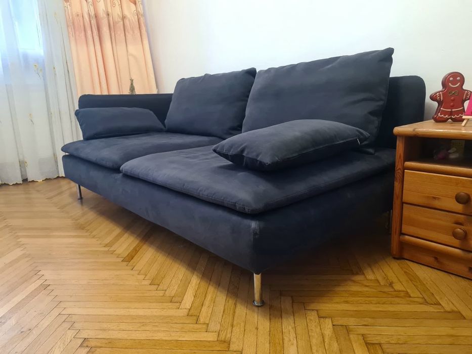Canapea ikea soderhamn 3 locuri neagra
