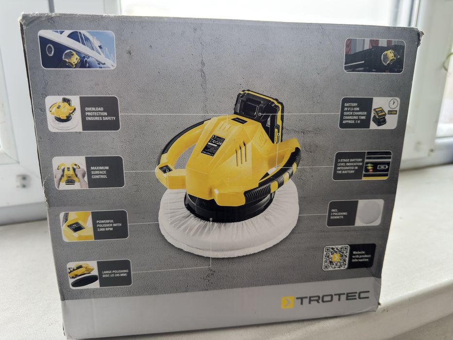 Чисто нова машина за полиране 2 батерии и зарядно