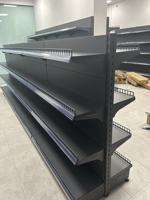 Стелаж гондола -черен / нов