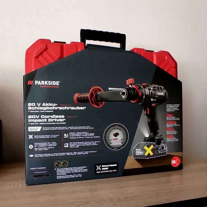 OFERTĂ! Mașină de înșurubat și găurit cu percuție PARKSIDE PPSBSA 20 Li C3 150Nm! Nouă, sigilată.
