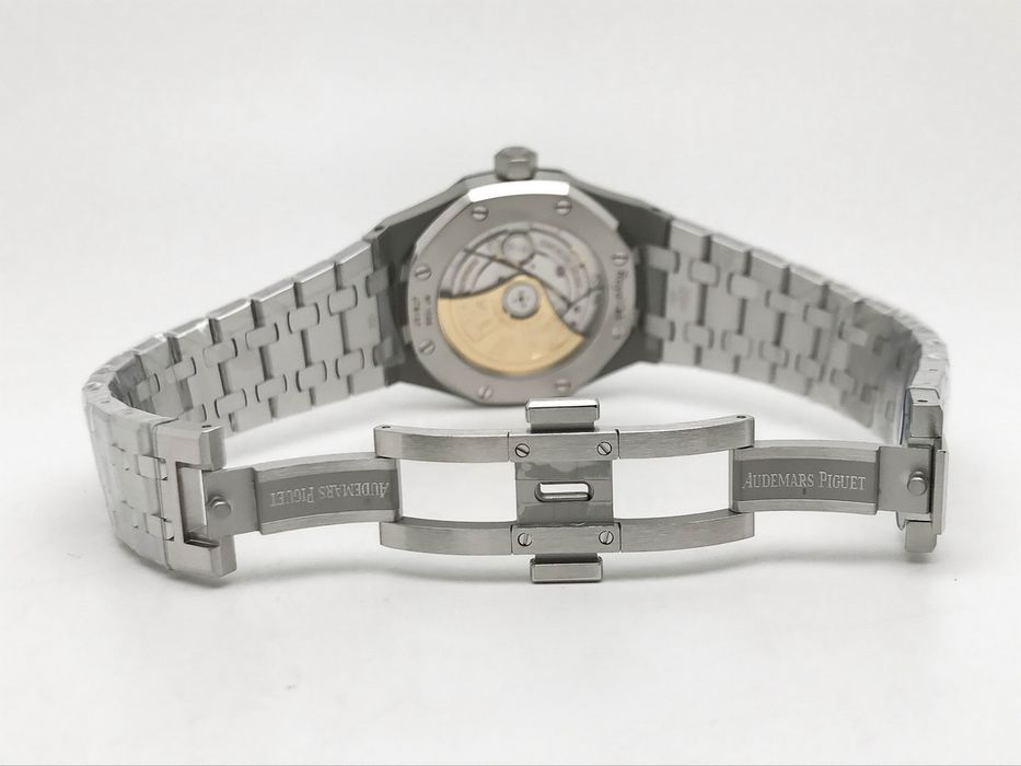 Audemars Piguet Royal Oak 15450 37mm Бял циферблат Стомана - QC снимки