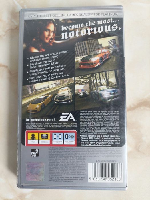 [PSP] Vând Need for Speed (NFS) Most Wanted 5.1.0 original //poze reale