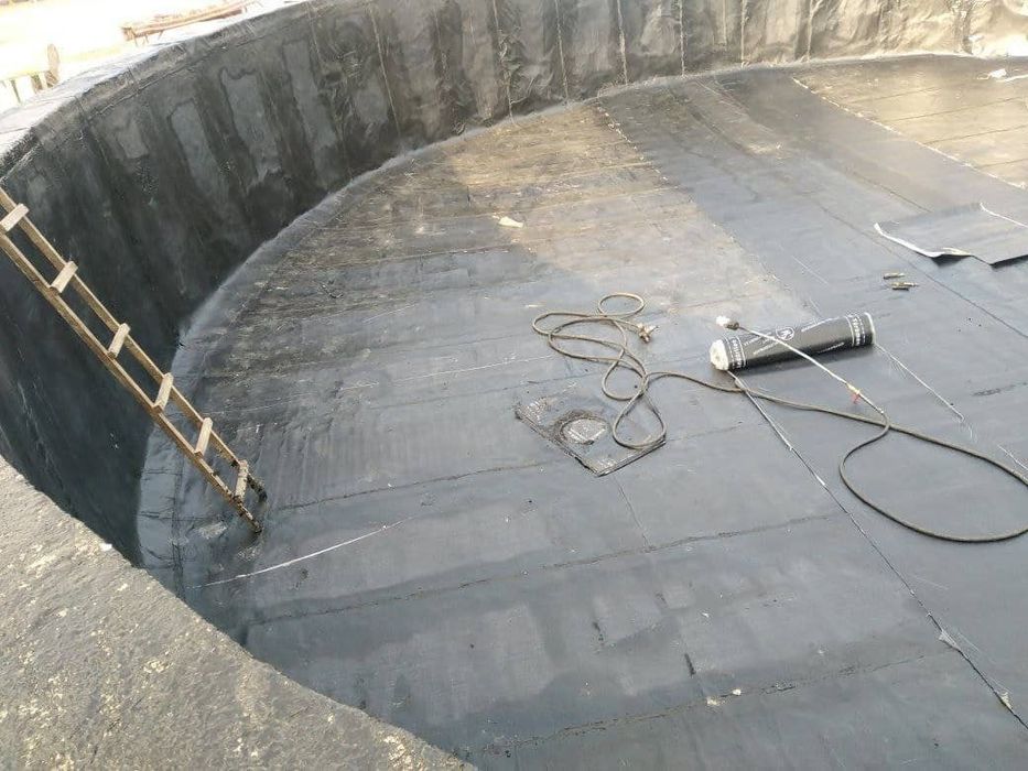 Гидроизоляция любой сложности крыш, фундамента, бассейнов, подушки.