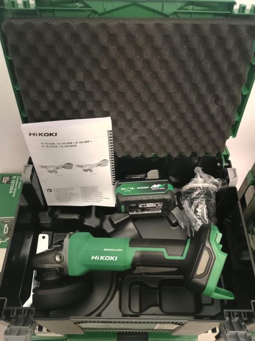 Flex hikoki g1813df. Are și baterie. Noi !