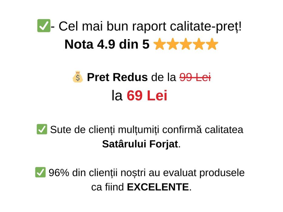 Satâr Oase Măcelărie 560g - Oțel Forjat