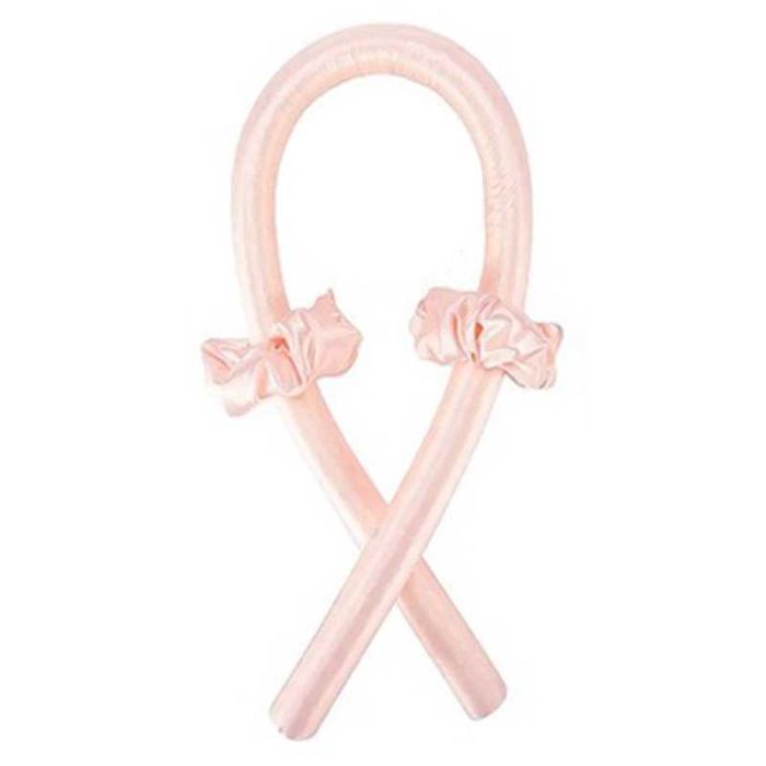 Дълъг сатенен ролер за къдрици с 2 броя скрънчита и с 1 бр. шнола