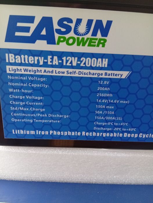 Baterie LifePo4 EASUN 200 ah