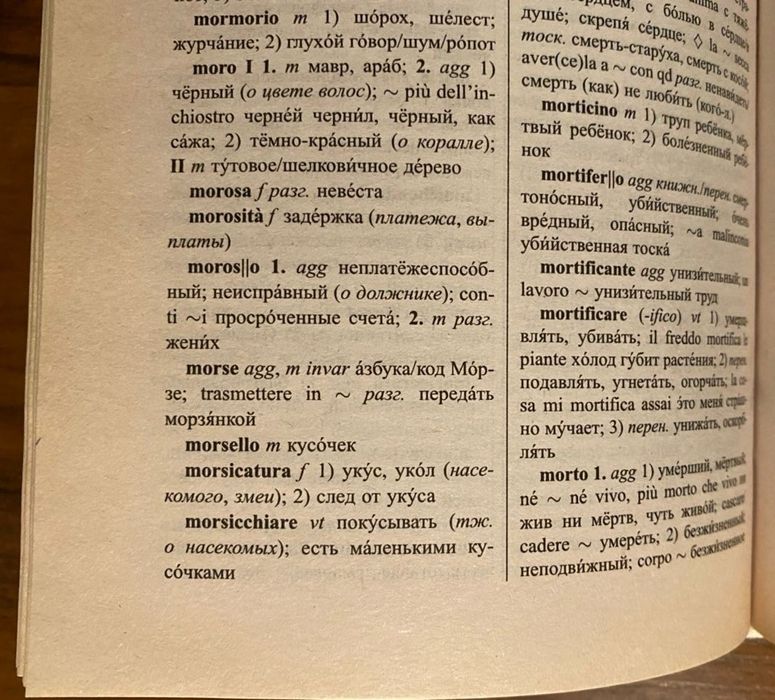 Словарь по итальянскому языку