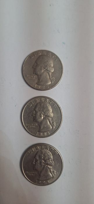 Vand 3 monede 1/4 dolari