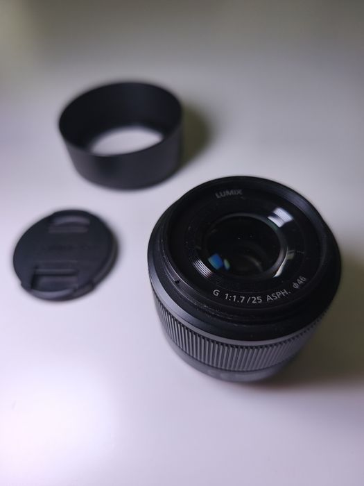 Обектив Panasonic Lumix G 25mm f/1.7 ASPH. за Micro 4/3 (MFT) – Отлично състояние
