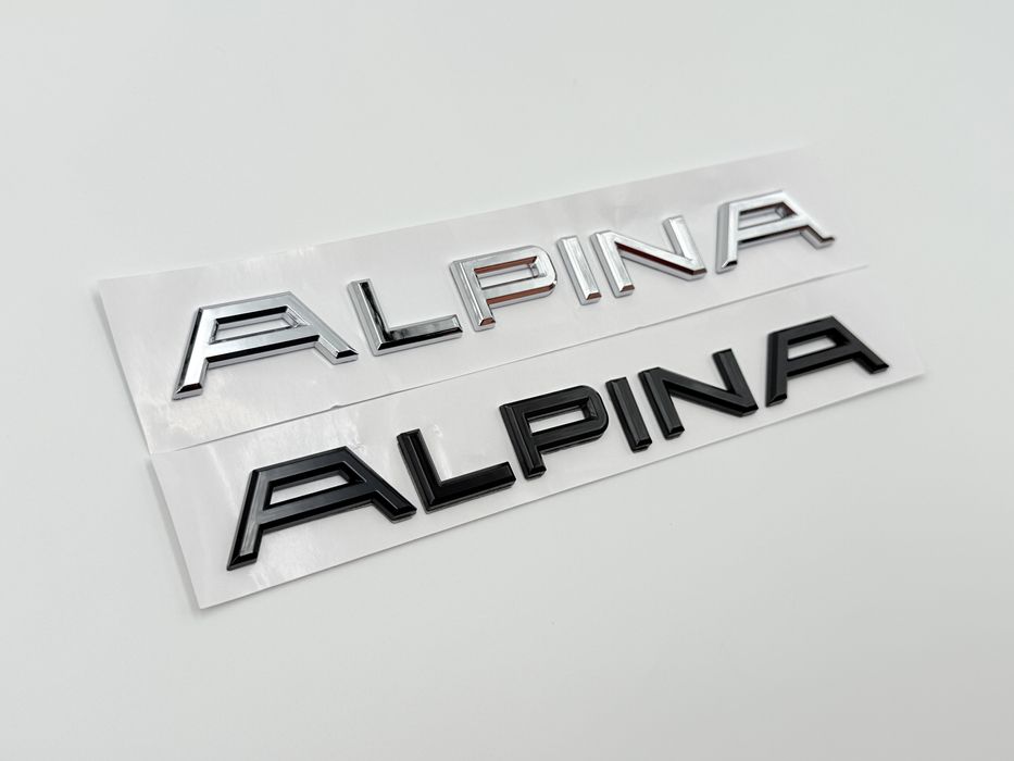 Emblema ALPINA negru spate