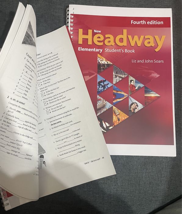 Headway 4th edition pre intermediat elementary students book workbook