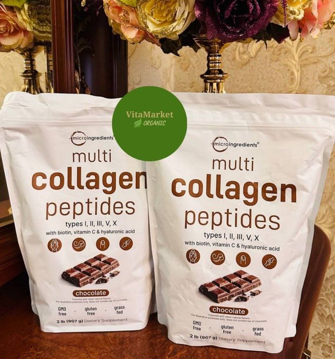 Collagen peptides, kollagen, 907 g, shokoladli, коллаген,