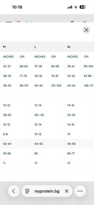 Дамски клин My protein L размер