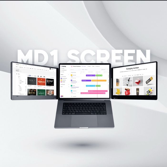 Display portabil 14’ cu 2 monitoare