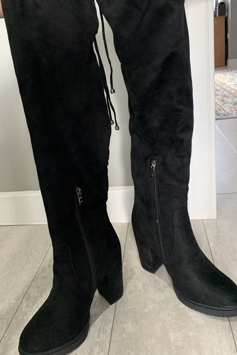 Продам сапоги женские замша