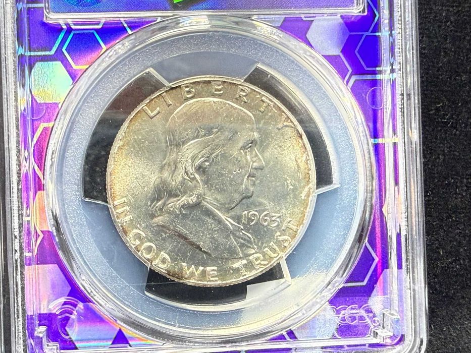 50 cenți 1963 PCGS MS63 gradată