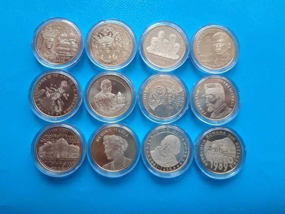 Colectie completa monede aniversare 50 bani