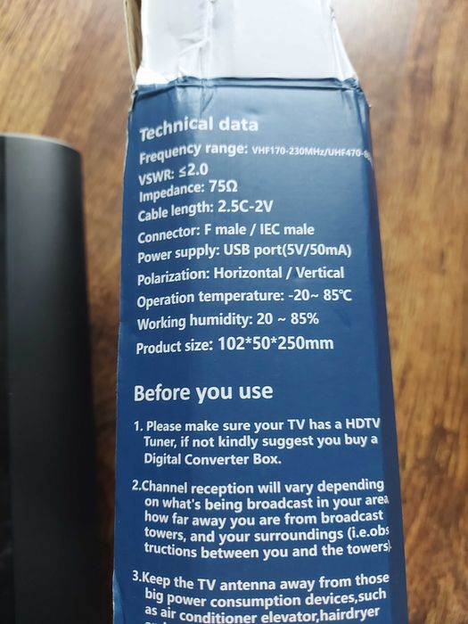 Antenă HDTV digitală