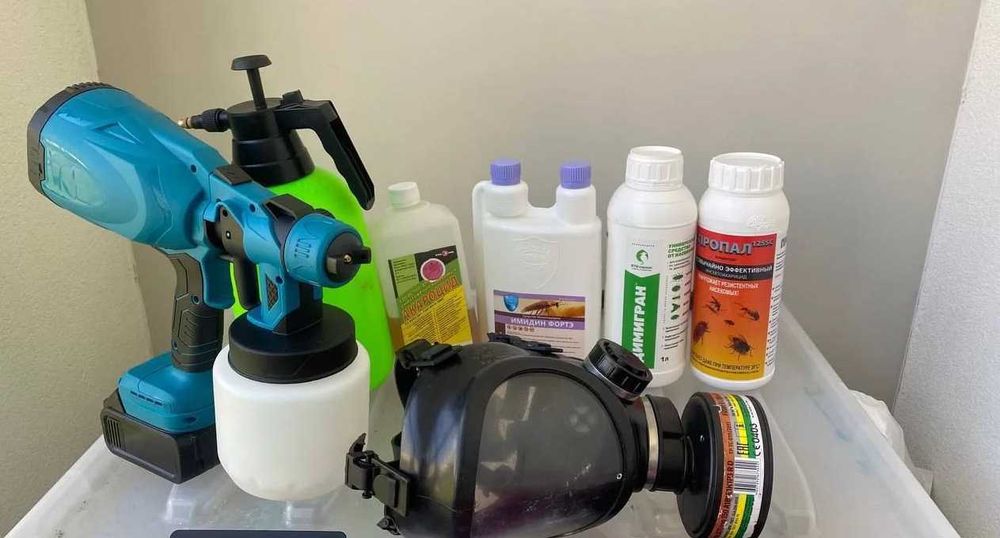 Дезинфекция 40% Dezinfeksiya klop tarkan ilon chayon мухи комары