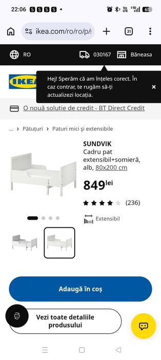 Pat ikea extensibil