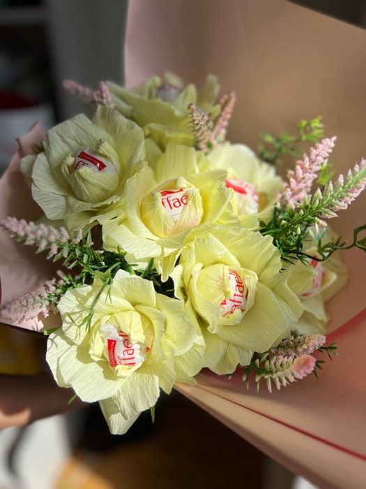 Букет роз с конфетами ЛЮБОЙ БЮДЖЕТ лучший подарок учителю или близким