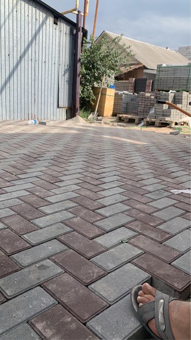 Укладка брусчатки