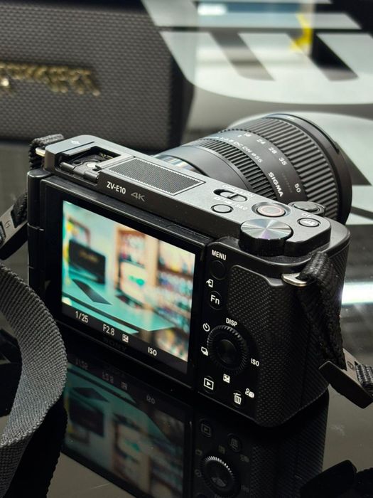 sony zv e-10 с объектив sigma 18-50