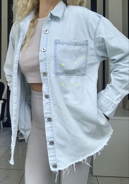 Дънкова риза на пръски