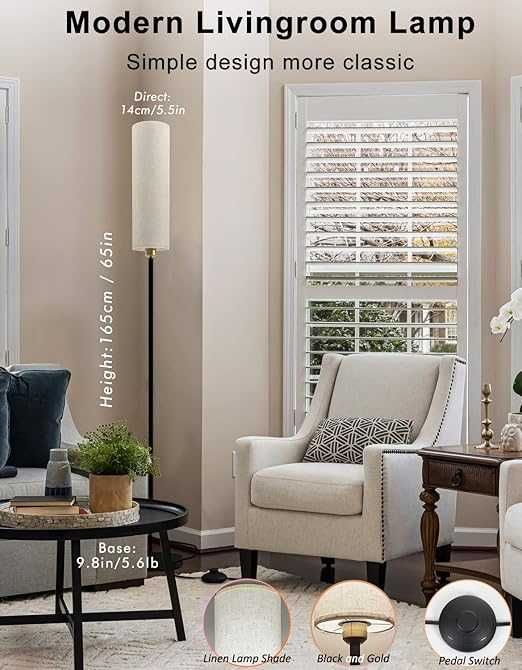 Lampă de podea inteligentă Alexa și Google Home WiFi cu telecomandă