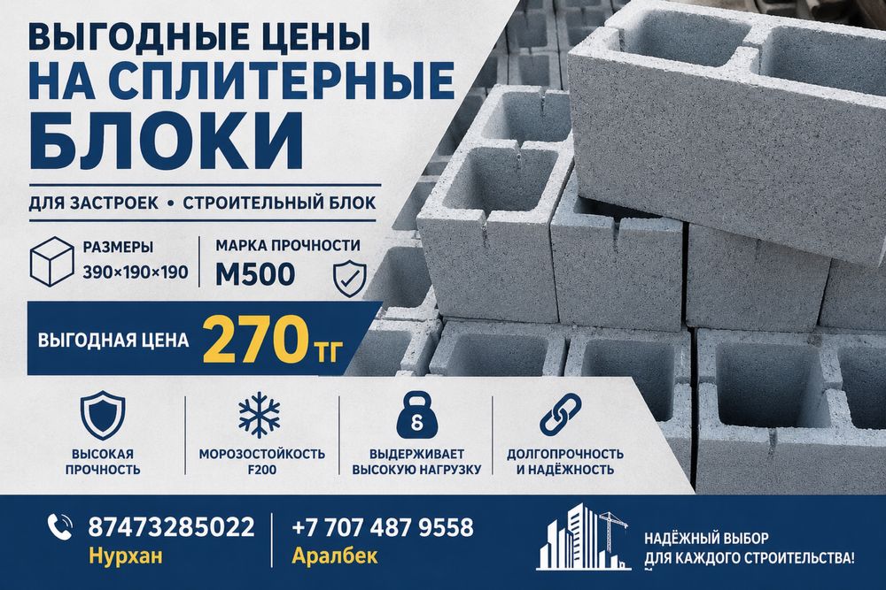 Сплитерные блоки