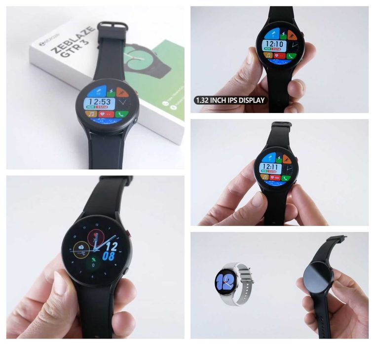 Смарт часовник Zeblaze GTR 3 1,32″ IPS Bluetooth разговори IP68 НОВ