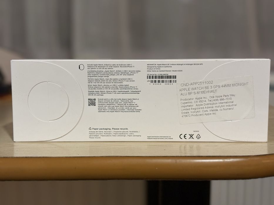 Apple watch SE3 GPS 44mm MIDNIGH