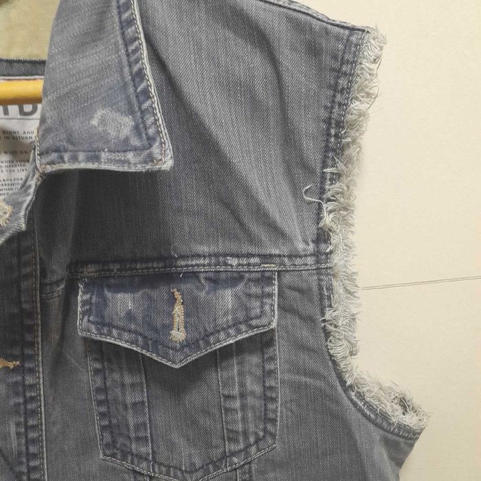 Tom Tailor джинсовая куртка без рукавов / 50-52р. Винтаж.