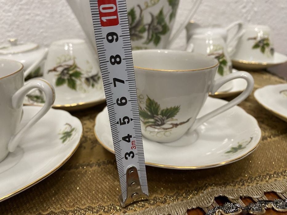 Пълен комплект сервиз за кафе от чехословакия