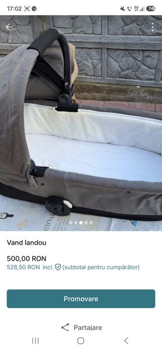 Vand landou culoare gri