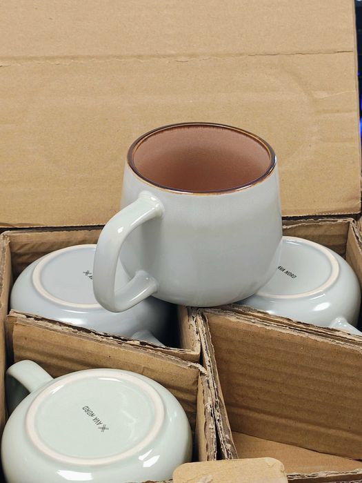 Set 4 căni ceramică premium Ava Nord – Noi în cutie, 340 ml