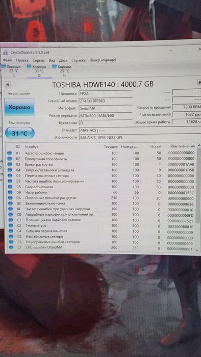 Hdd 4tb toshiba x300